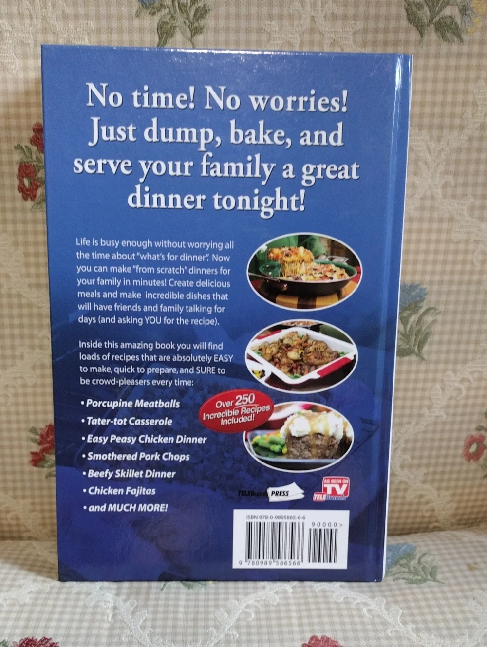 Quick & Easy Dump Dinners Cookbook - White & Red Cover